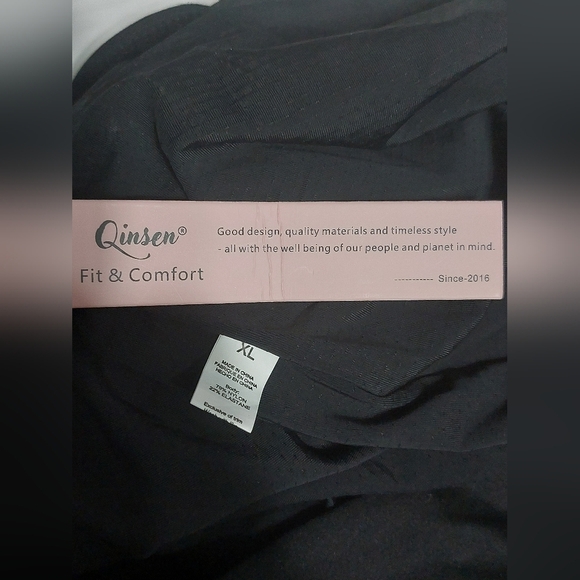 QINSEN Womens Sexy Square Neck Long Sleeve Full Length Bodycon Stretch Size XL - Picture 5 of 12